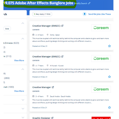 Adobe After Effects internship jobs in Pune