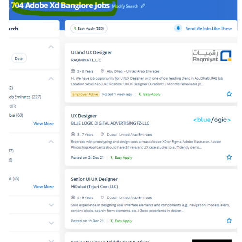 Adobe XD internship jobs in Trivandrum