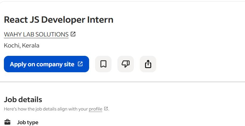 AI, ML & React.js internship jobs in Mangaluru