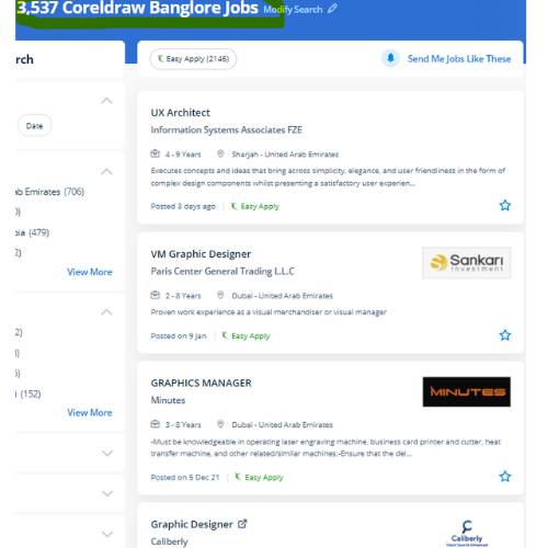 CorelDRAW internship jobs in Kozhikode