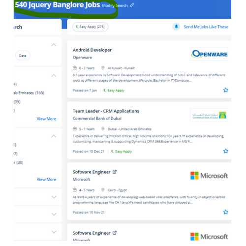 JQuery internship jobs in Noida