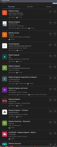 Robotics internship jobs in Navi Mumbai