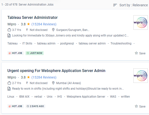 Server Administration internship jobs in Thrissur